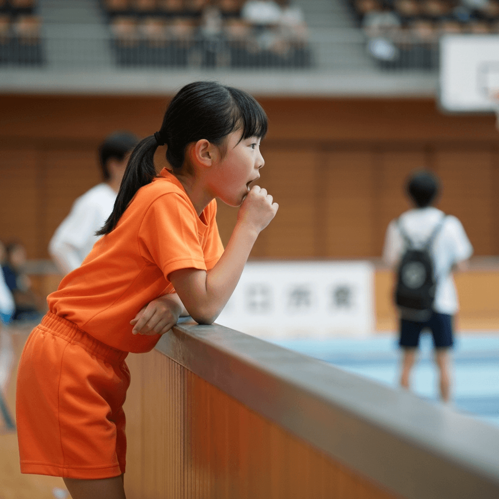 試合に臨む子ども
