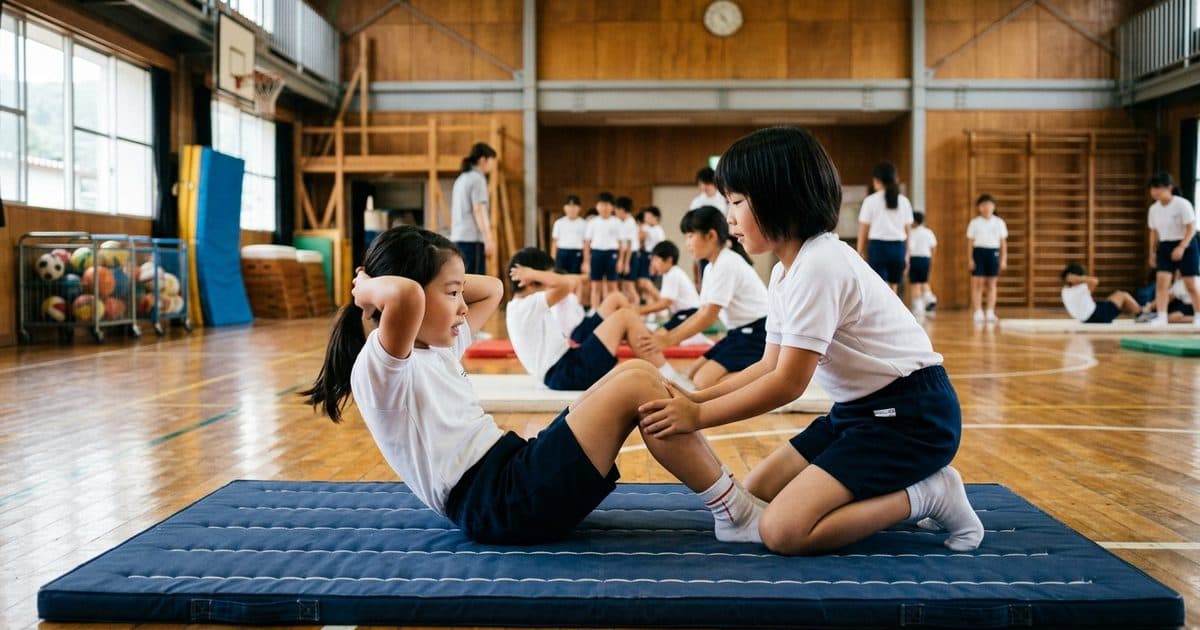 上体起こしの平均は?小学生・中学生の全国平均と得点表